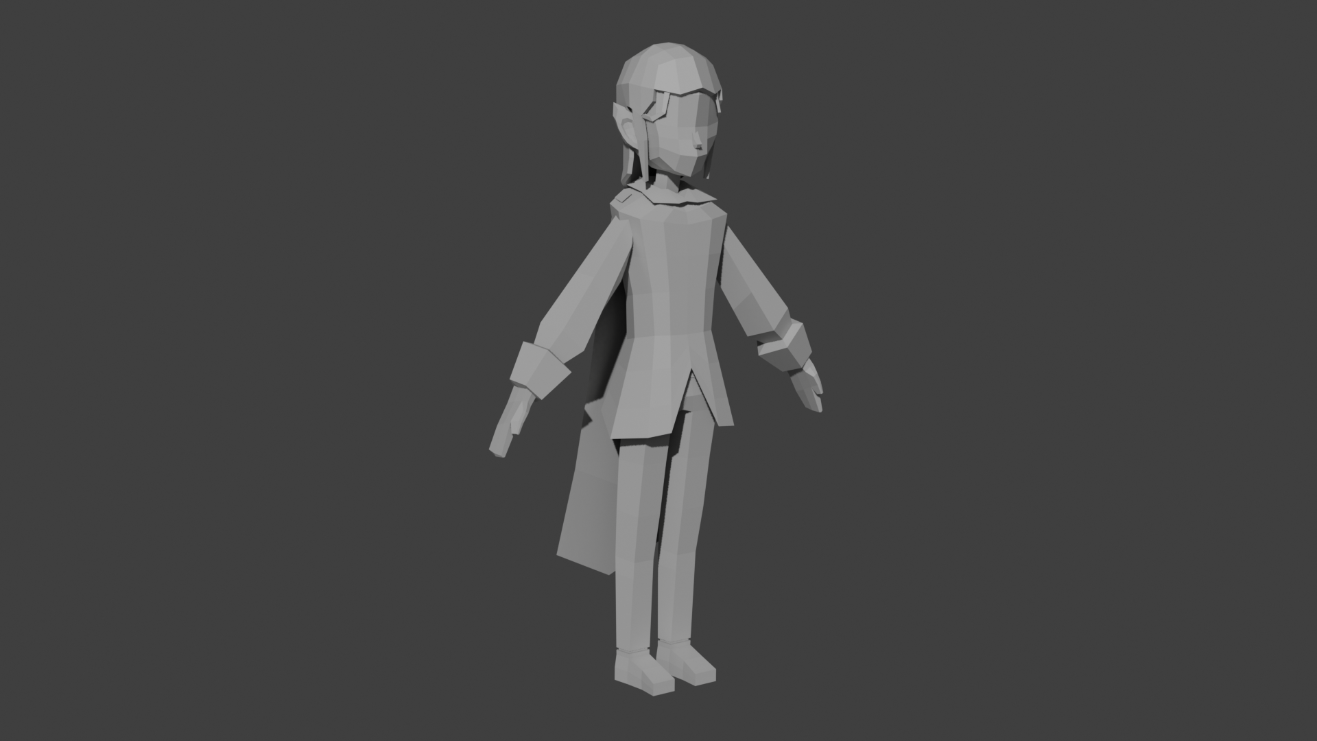 Game-ready low poly vampire