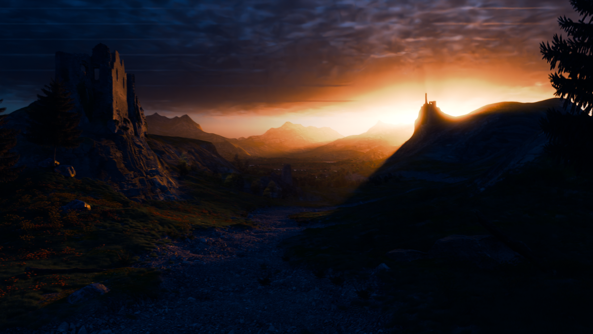 Mountain pass environment