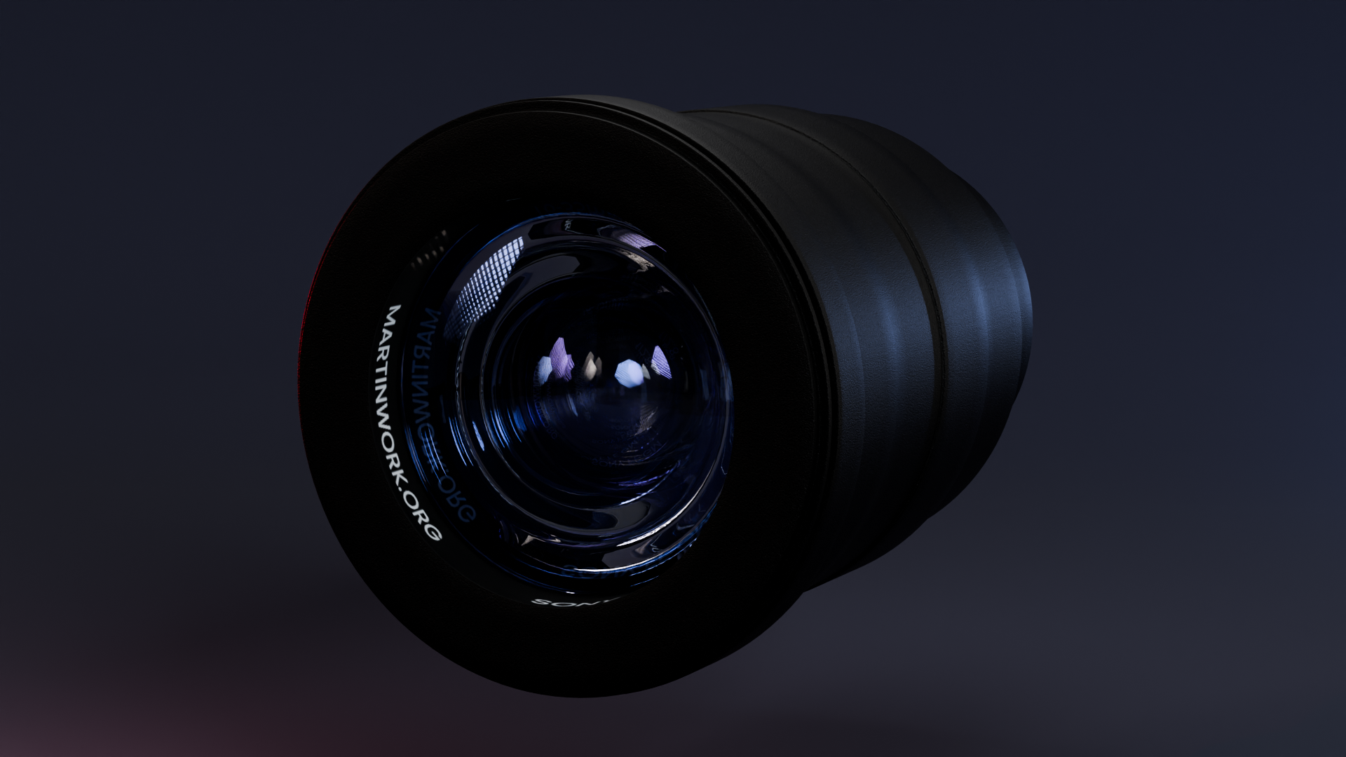 Sony FE 16-35mm lens product render
